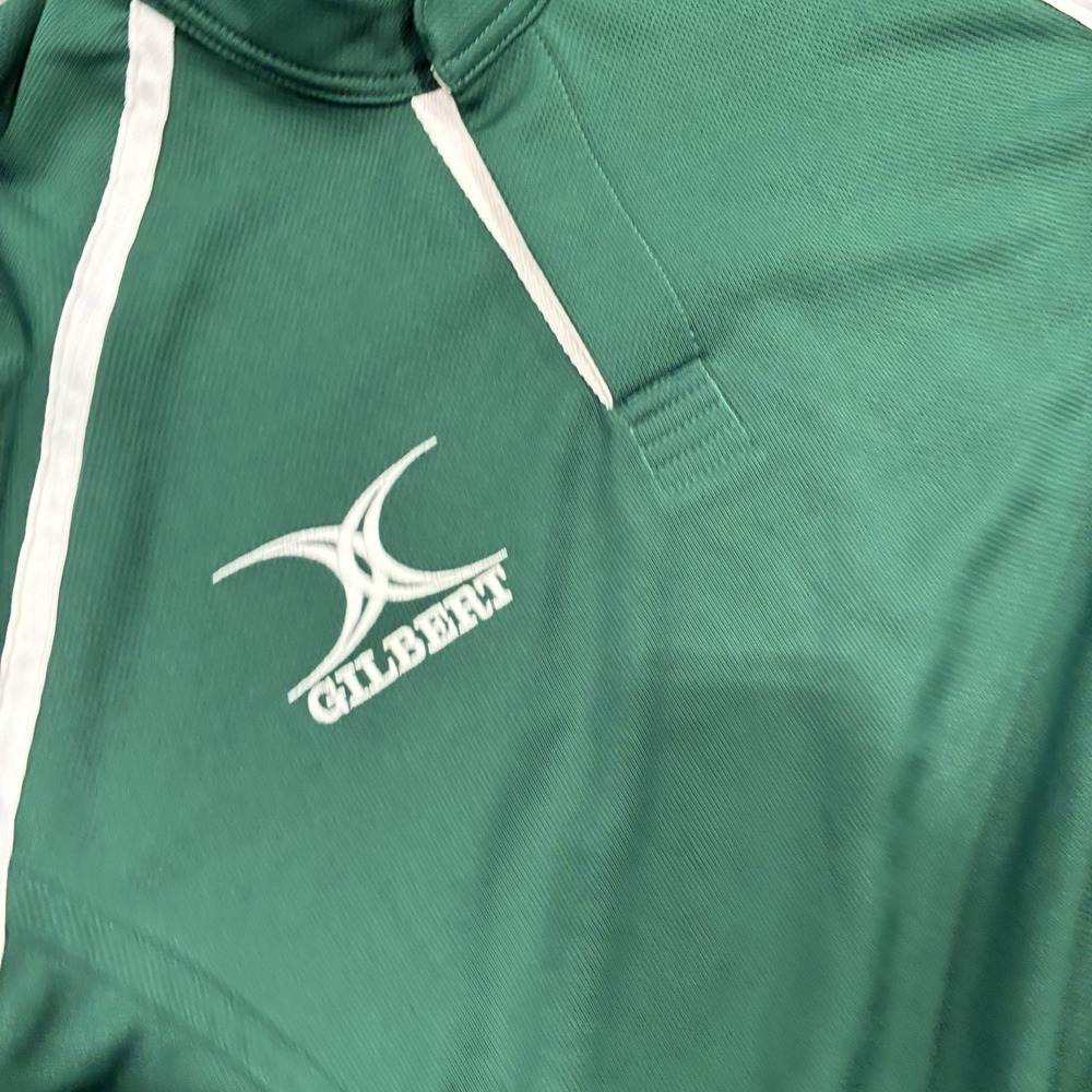 Gilbert Green Athletic Rugby Jersey Mens Size XL #12 Blade Collar Performance - Picture 4 of 6